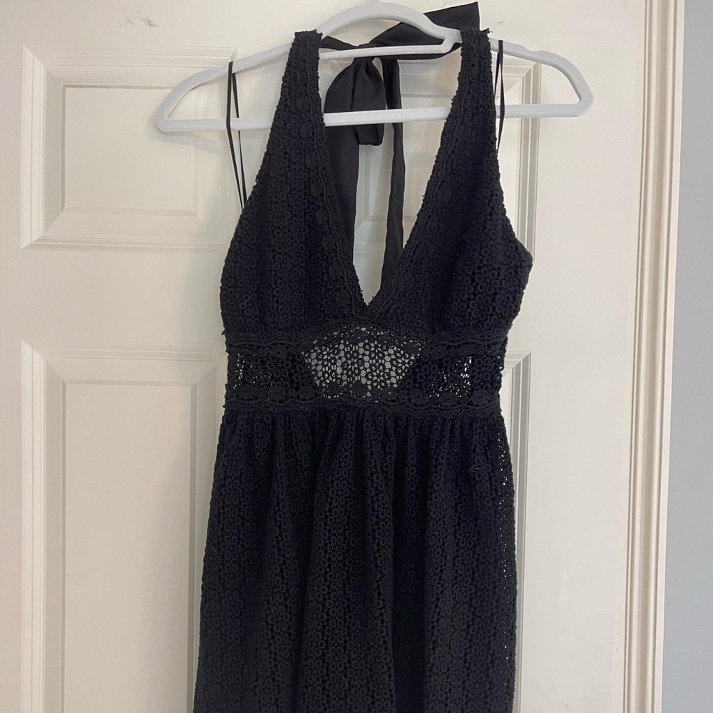 Free people crochet mini dress